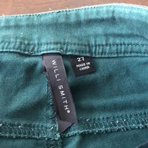 Willi Smith junior green jeans in size 27
